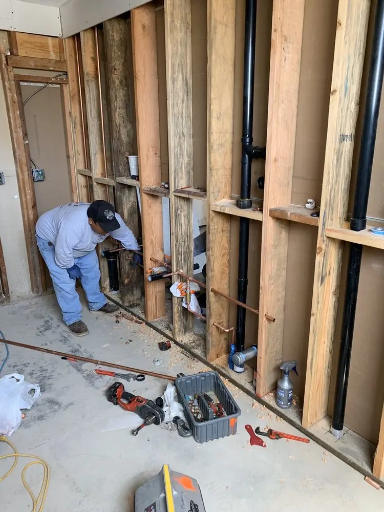 Commercial rough-in plumbing for Gas Line Repair in New Jerusalem